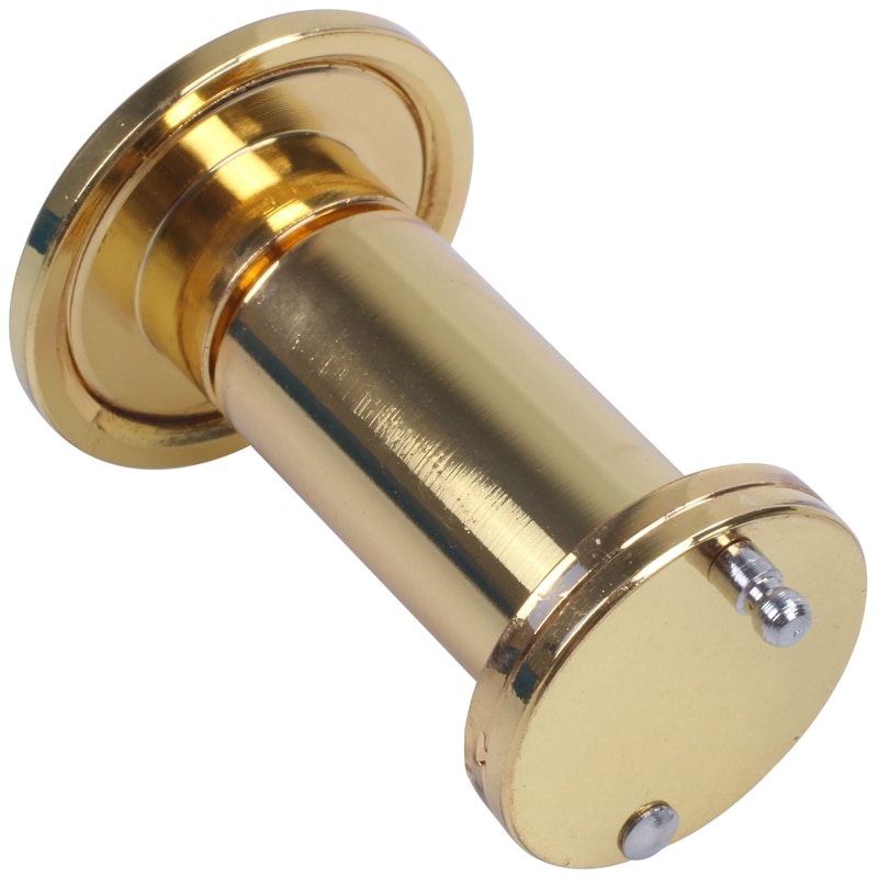 200 Degree Retractable 36-58mm Security Door Viewer Peephole Peep Hole Spyhole + Cover, Gold