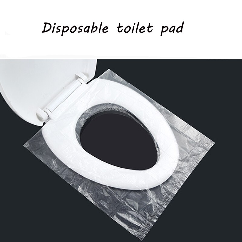 Winter Warm Toilet Seat Cover Closestool Mat 1Pcs Washable Bathroom Accessories Pure Color Soft Knitting Warmer Closestool Mat: clear