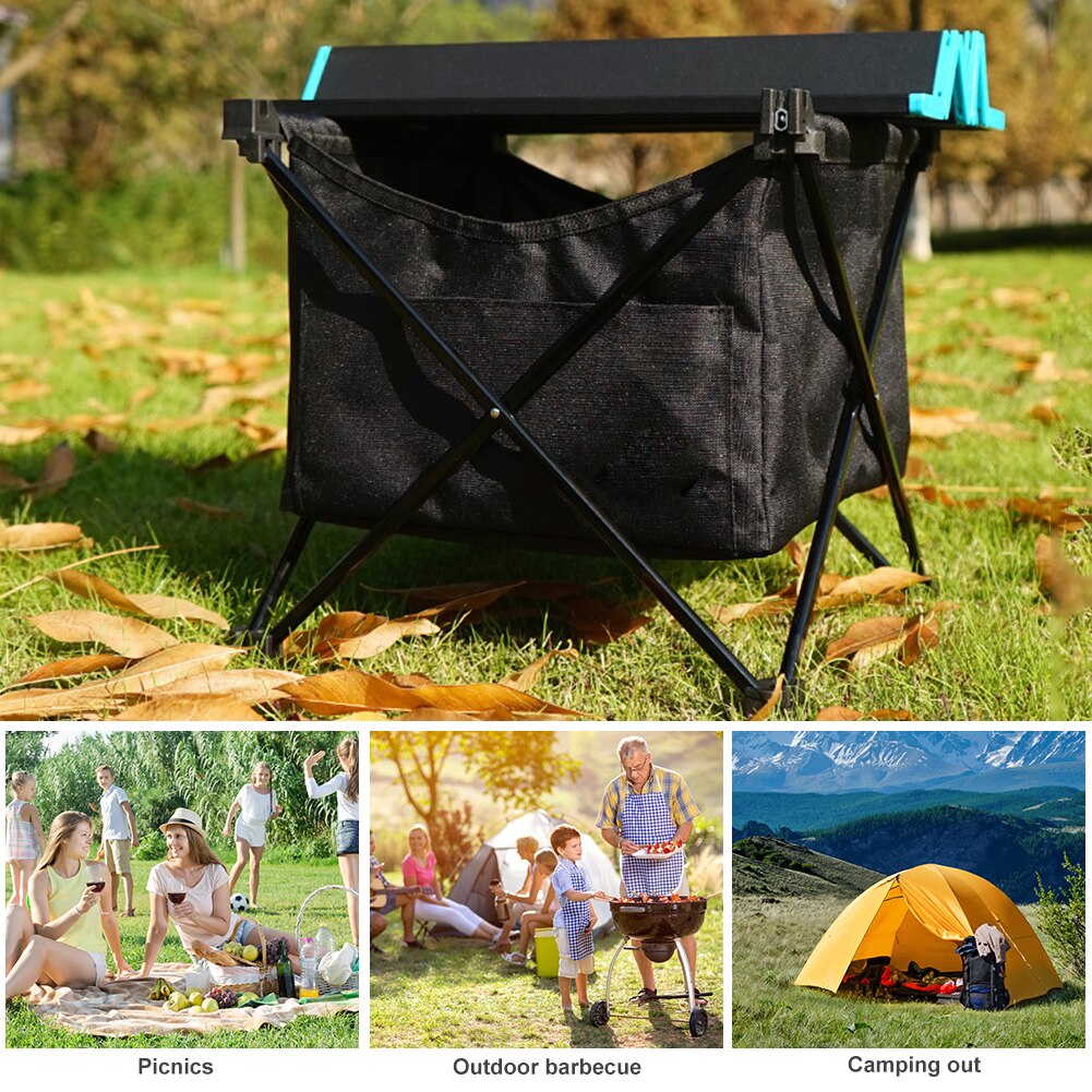 Praktische Outdoor Klaptafel Opslag Opknoping Mand Picknick Camping Pouch Organizer Supplies 600D Waterdichte Oxford Doek Zak