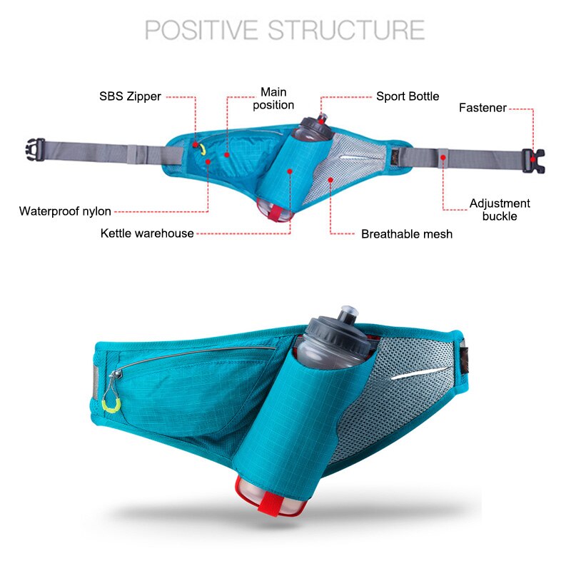 Marathon joggen fietsen hardlopen hydratatie riem heuptas heuptas heuptas hardlopen hydratatie riem draagbare waterfles heuptas