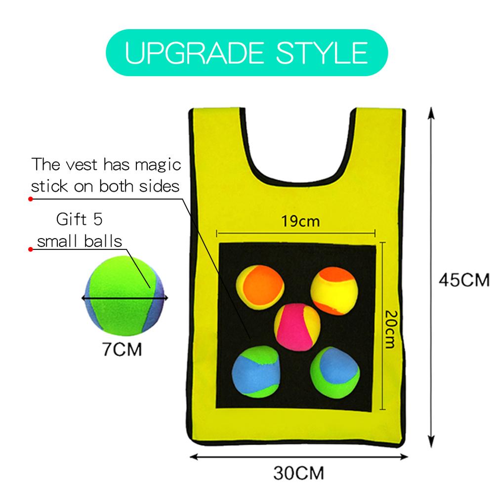 Ruizhi Children Throwing Game Vest Kindergarten Sticky Ball Vest Parent-Child Interaction Outdoor Game Sense Training RZ1003