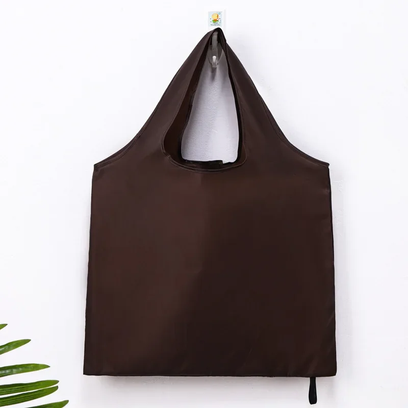 Foldable Shopping Bag Reusable Travel Grocery Bag Eco-Friendly One Shoulder Handbag for Travel Solid Color Supermarket Tote Bags: S / Camouflage
