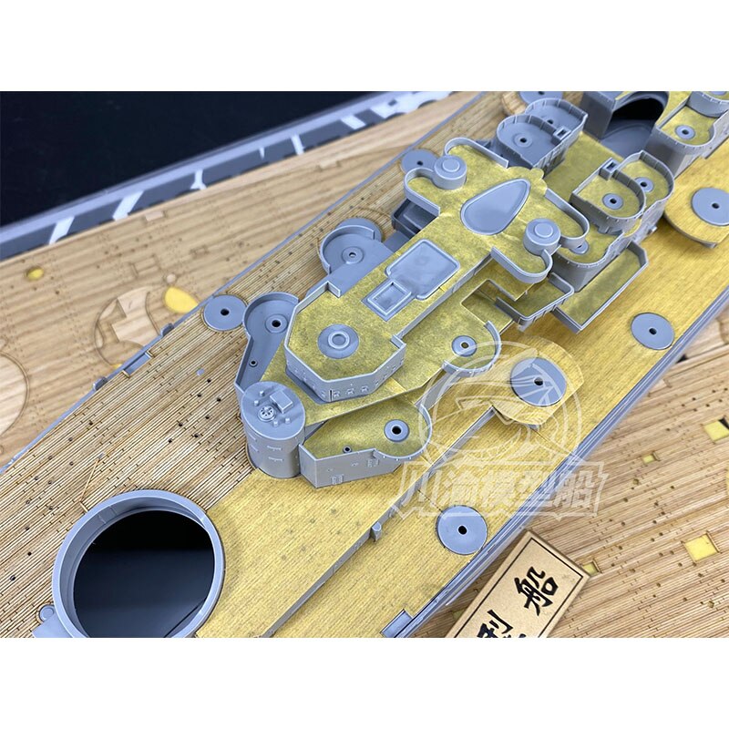 1/350 skala drewniany pokład arkusz maskujący dla bardzo ognia 350914 USS BB-71 Louisana pancernik Model CY350076 montaż