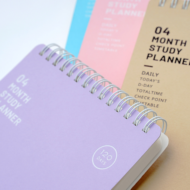 Study Planner Daily Planner 4 Month Student Planner Organizer Notebook Timetable Time Tracker 120 Day Planner Portable Schedule