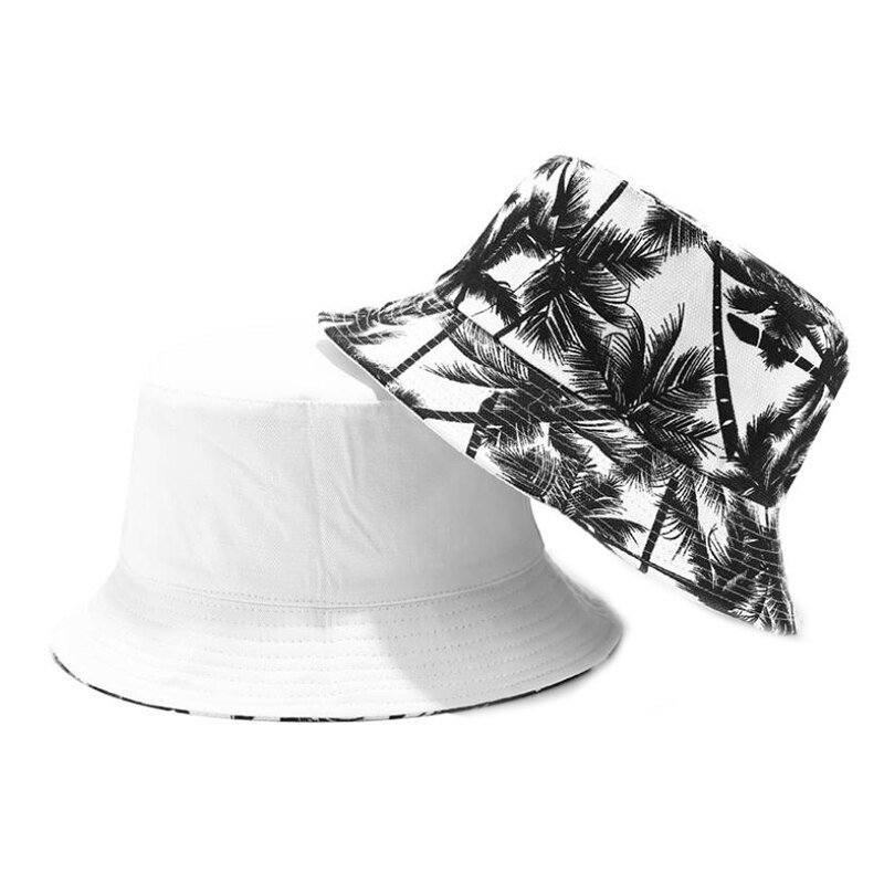 Tryk mænd kvinder fisker hatte par spande hat sommer efterår forår skygge bomuldskasketter dobbeltsidet kan bæres: Vægt