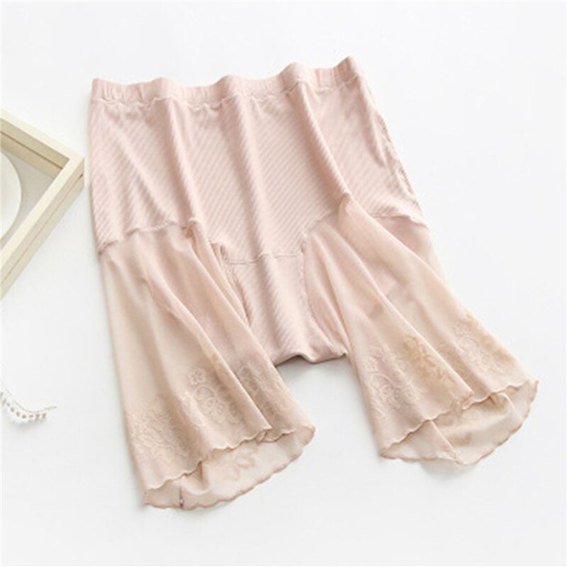Pantalones cortos de seguridad para mujer, Shorts sexys de encaje, antirozaduras, hasta el muslo, talla grande