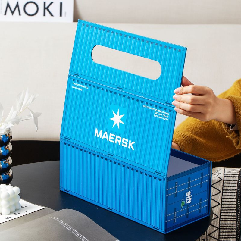 Enkel beholder oppbevaringsboks tom boks baking koffert boks kontor skrivebord elementer oppbevaringsboks husholdningsartikler
