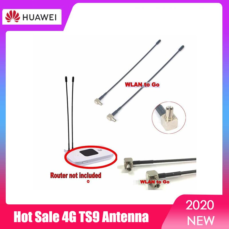 4g ts9 indendørs antenne wifi booster 2 stk ekstern antenne til huawei  e5372 e5573 e5577 e8372