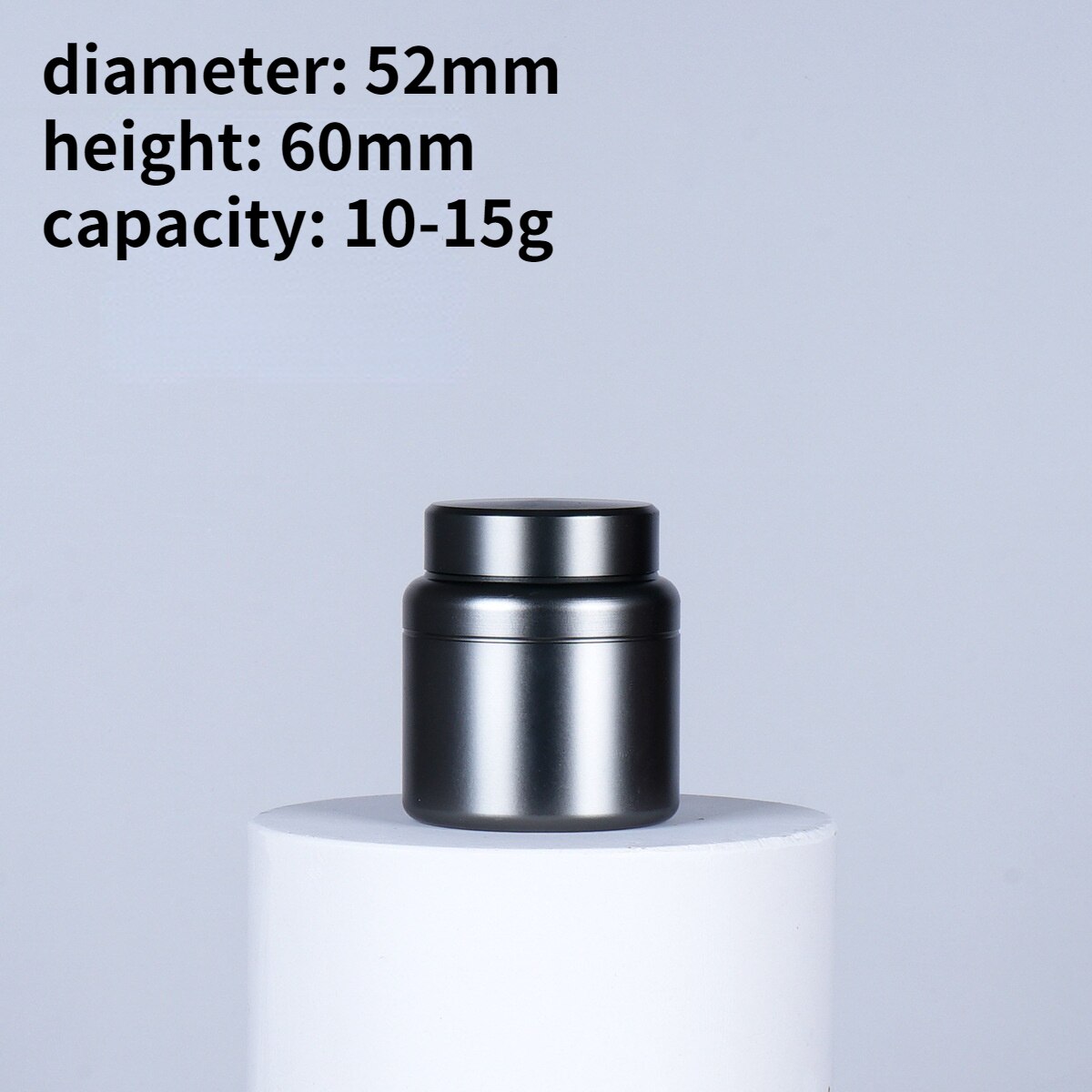 Titanium Alloy Round Mini Pack Tea Caddy Tin Can Canister Set Kitchen Accessories Tea Organizer Tea Box: Army Green