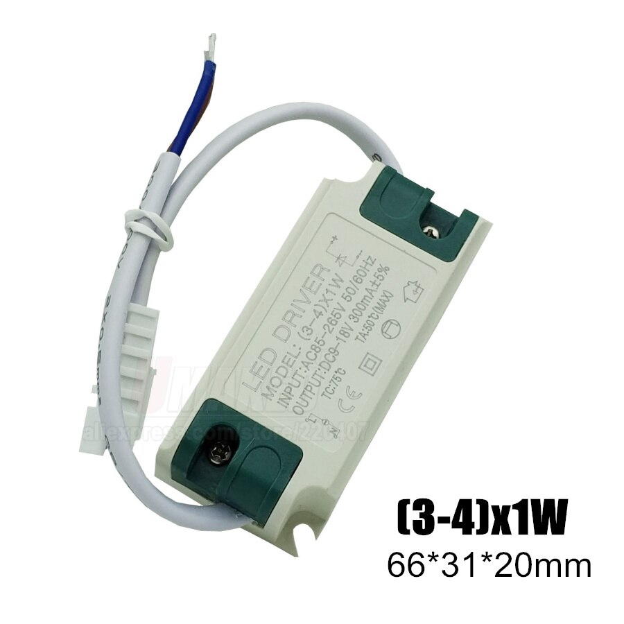 1-36 W Sichere Kunststoff Shell Led-treiber Eingang AC90-265V Licht Transformator Konstante Strom 300mA Netzteil Adapter für led Lampen