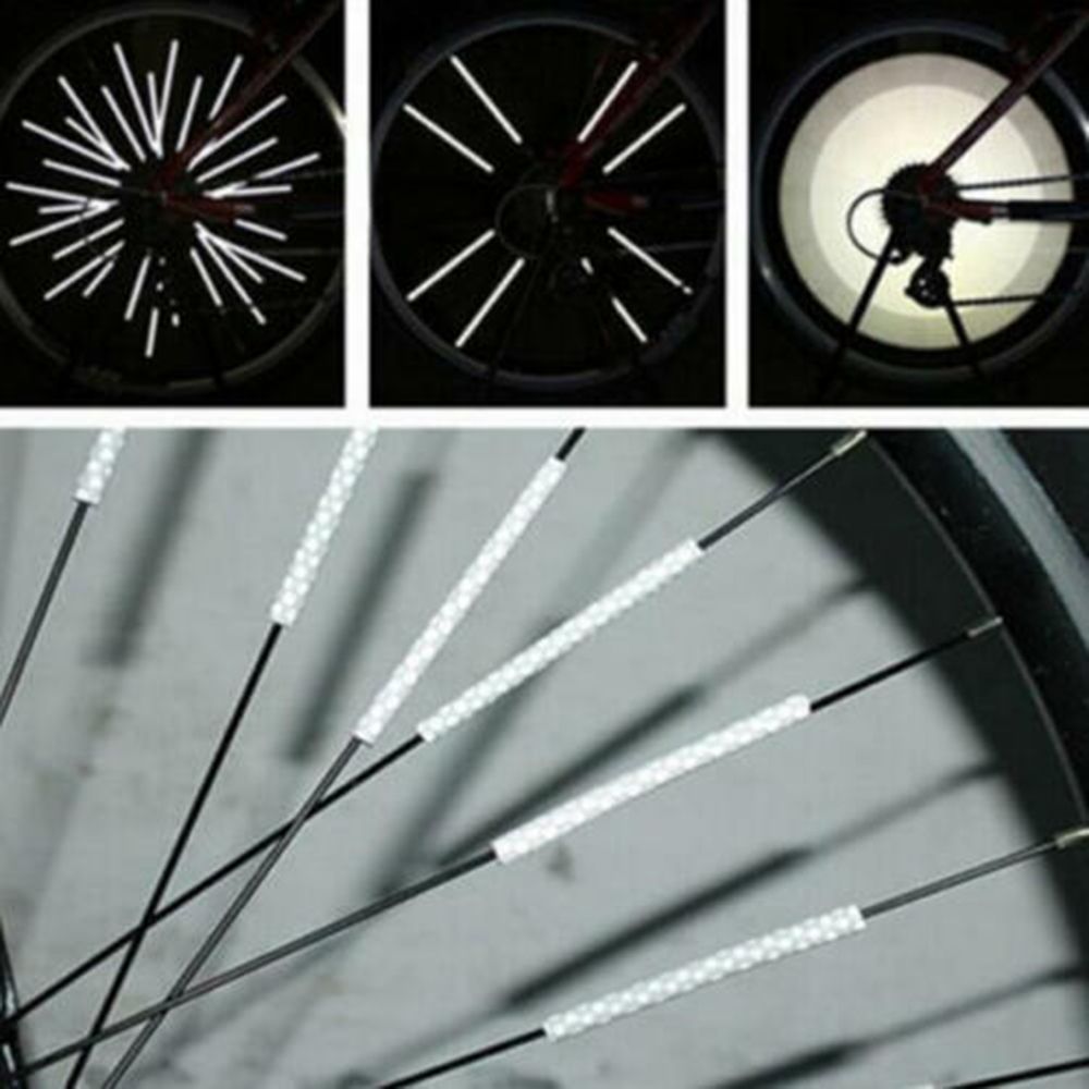 Fiets Accessoires Veiligheid Waarschuwingslampje Clip Buis Reflectoren Fiets Lichten Velg Spoke Reflecterende Buizen Clip Op