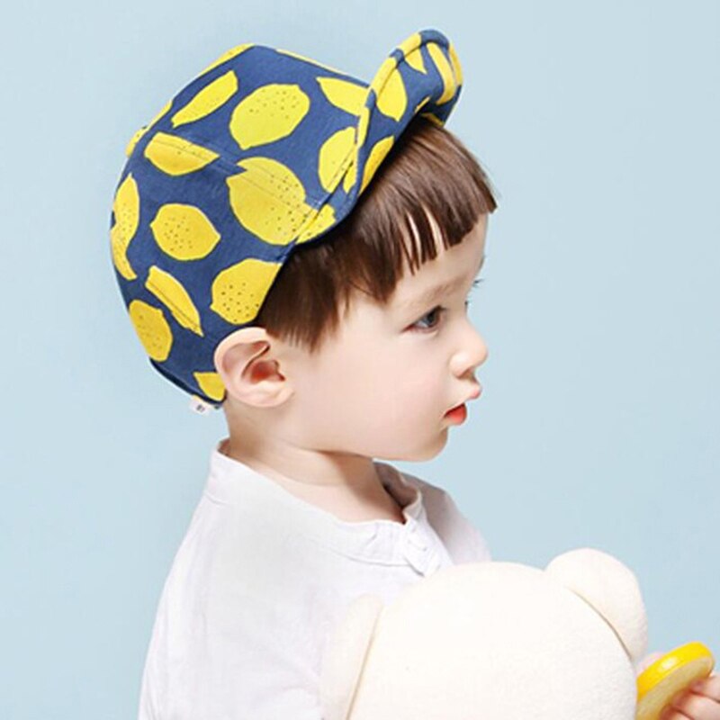 Summer Lemon Fruit Baby Hat Soft Cotton Baby Boy Girl Baseball Cap Outdoor Infant Toddler Sun Hat