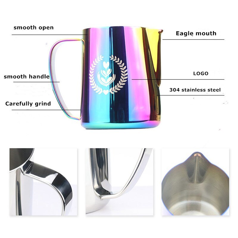 304 Roestvrij Staal Handmatige Motta Melkkan Frother Latte Art Cup Melk Opschuimen Werper Creamer Melkschuim Maker Melkopschuimer