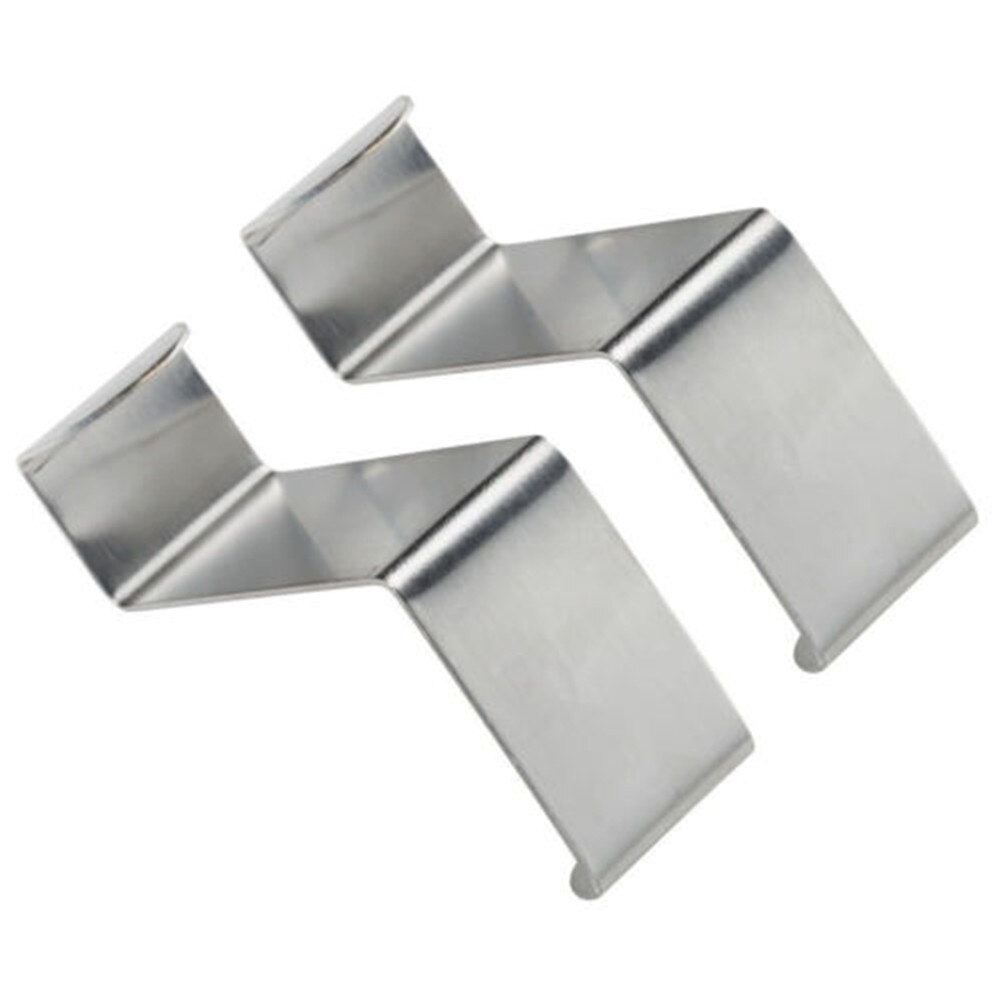 Gancho de acero inoxidable en forma de Z para colgar en la puerta, colgador de ropa para armario, organizador de cocina, soporte para decoración del hogar, 2 piezas: 2pcs silver