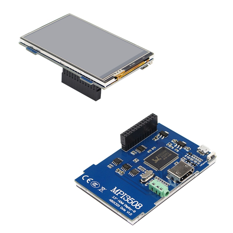 S ROBOT Raspberry Pi 4 Display 3.5 inch Touch Screen 480*320 LCD + Acrylic Case Enclosure Case for Raspberry Pi 3 RPI109