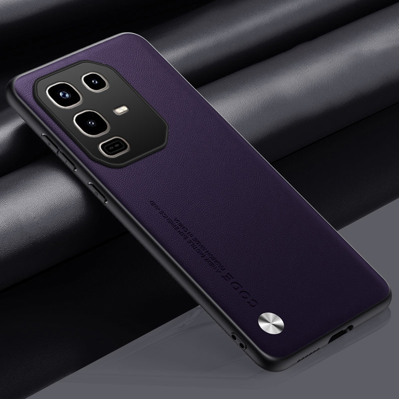 Funda de cuero para Infinix Note 50 Pro 4G fibra de carbono silicona dura a prueba de golpes mate funda de teléfono InfinixNote50Pro X6855 X6858: Cuero / Oro