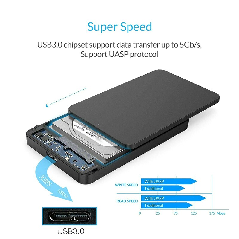 Draagbare Externe Hdd Enclousure 2.5 Inches Usb-opslagapparaten ND998