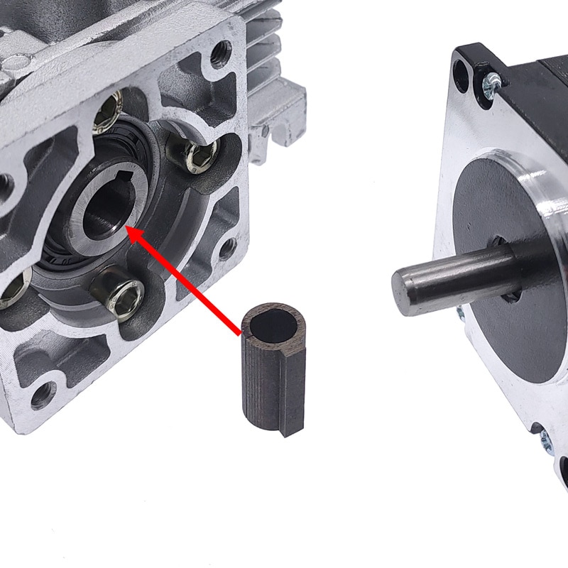 Adaptateur de manchon d'arbre pour moteur nema 23 | RV030 réducteur de vitesse, réducteur d'arbre, axe d'entrée 6.35mm 8mm de moteur nema 23