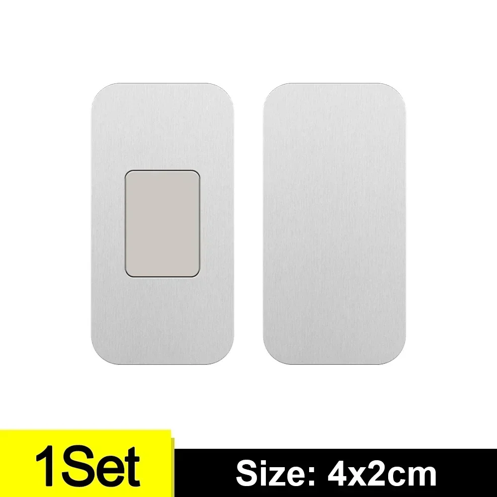 1/6Sets Magnetische Kast Vangt Deur Stop Zelfklevende Onzichtbare Verborgen Magneet Kast Meubels Kast Lade Dichter Keuken: nikkel