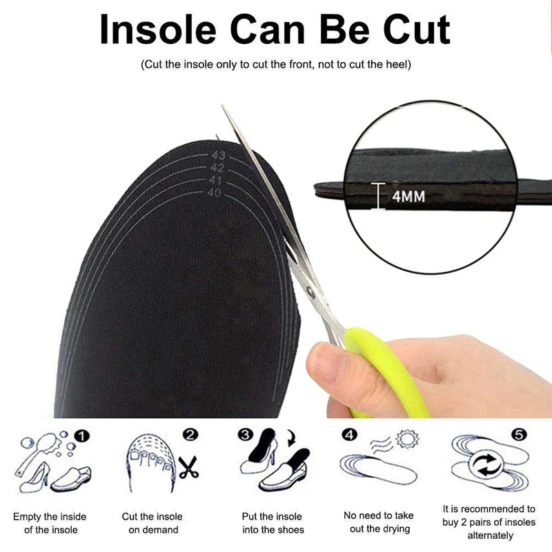 Winter Elektrisch Verwarmde Inlegzolen USB Verwarming Voeten Warmer Thermische Schoenen Sok Pad Verwarmde Inlegzolen Wasbaar Volledige Voet Koorts Unisex