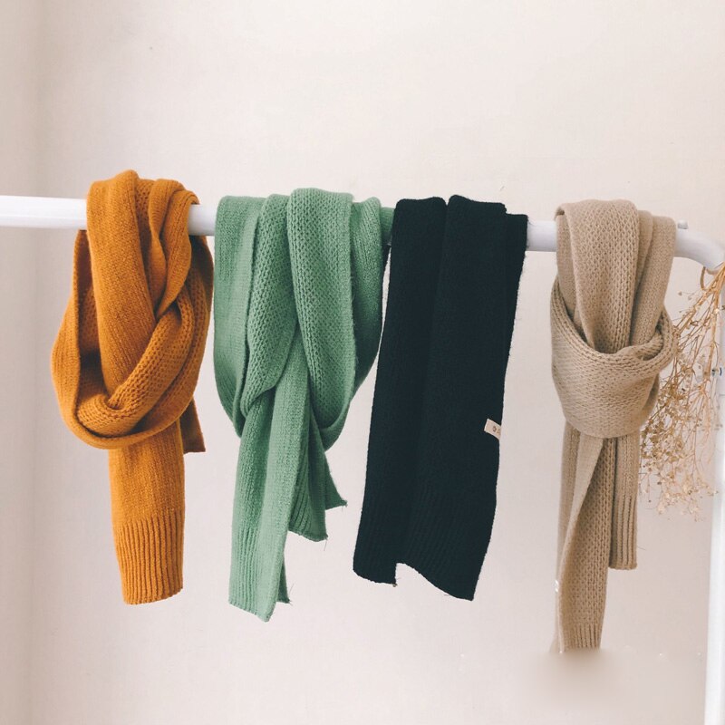 automne nouveauté garçons et filles bonbons couleur écharpe coréenne bébé garçon écharpes