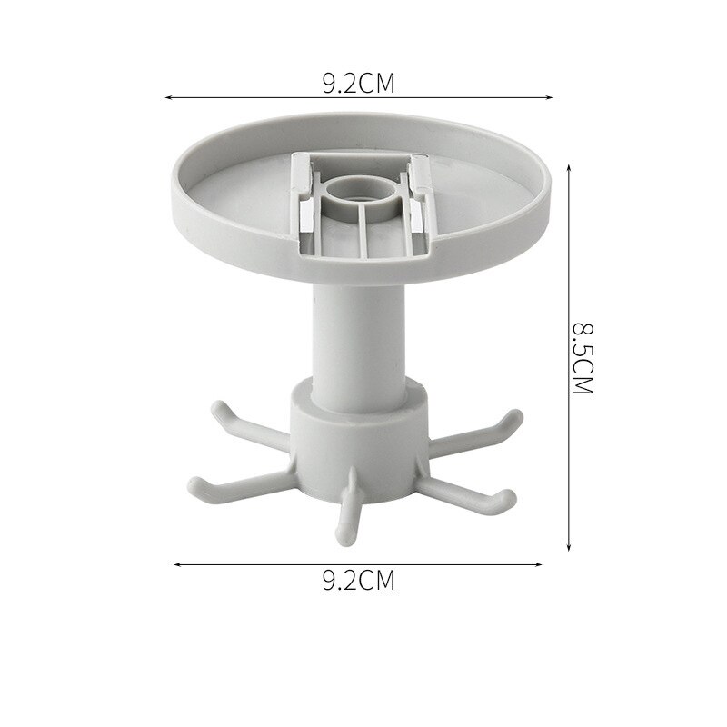 1PC Free-Punch Kitchen Storage Rack Wall-mounted Household Shelf Rotating Hook Pot Kitchenware Hook: 6