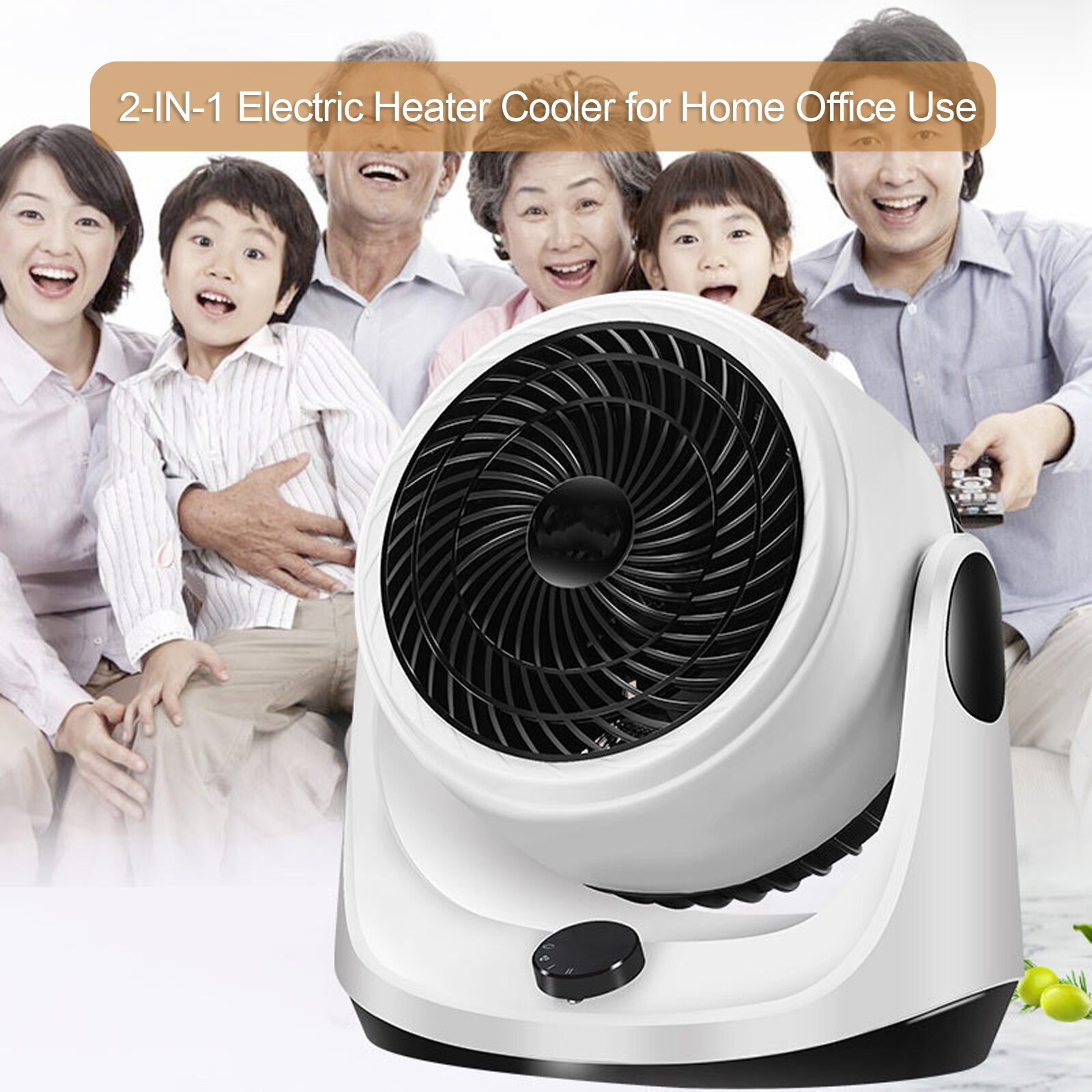 2-IN-1 Electric Heater Cooler Warm Air Blower Radiator Portable Home Warmer Fast Heating Fan for Home Office Use