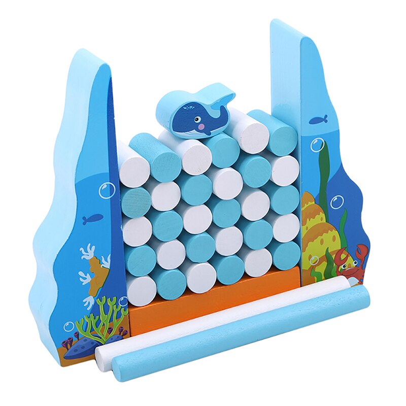 Early Learning Toys For Baby Whale Diving Game Children's Parent-child Interactive Board Game Building Blocks