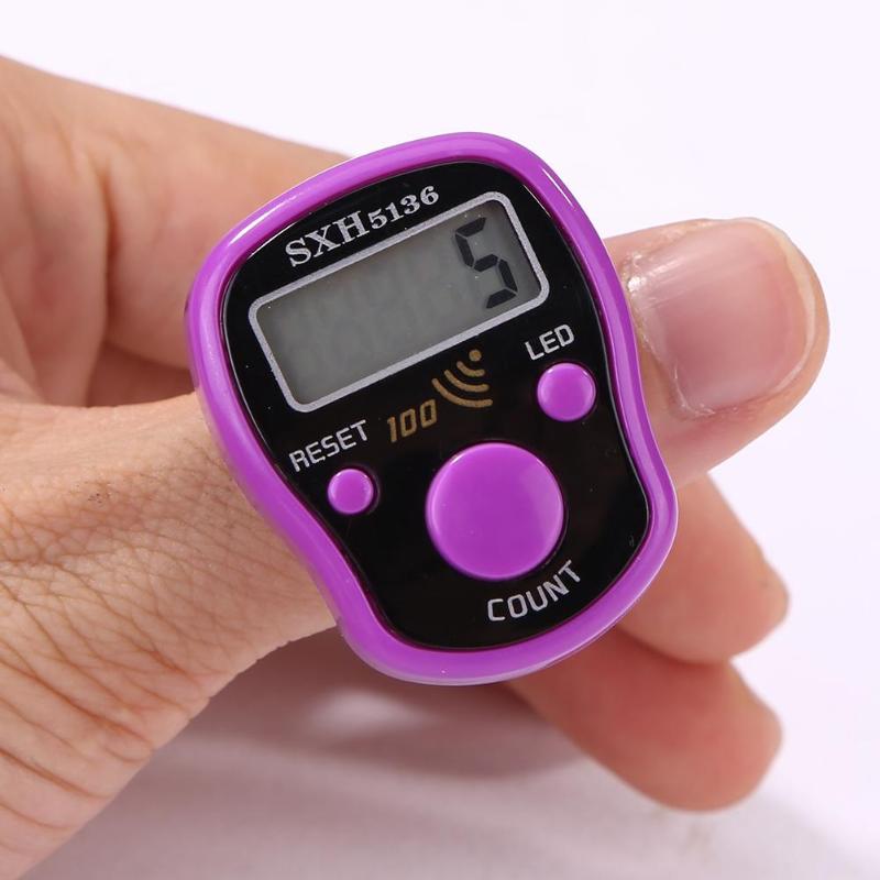 0-99999 tragbare Mini Hand Finger Ring übereinstimmen Zähler LCD Elektronische Digitale übereinstimmen Zähler Stich Marker Reihe für näHenne Werkzeug
