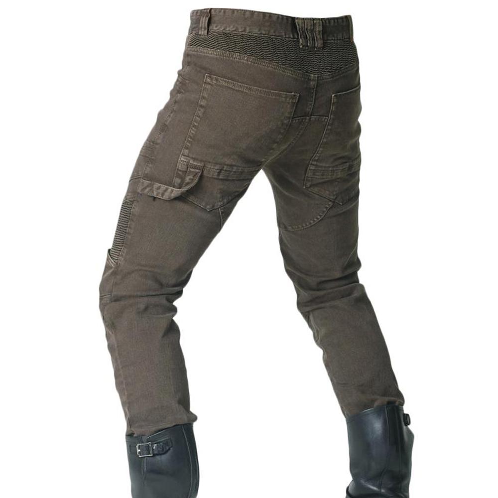 Mænd motorcykel ridning jeans motocross racing bukser med 4 x opgradering knæ hofte beskytter puder beskyttende bukser motorcykel bukser