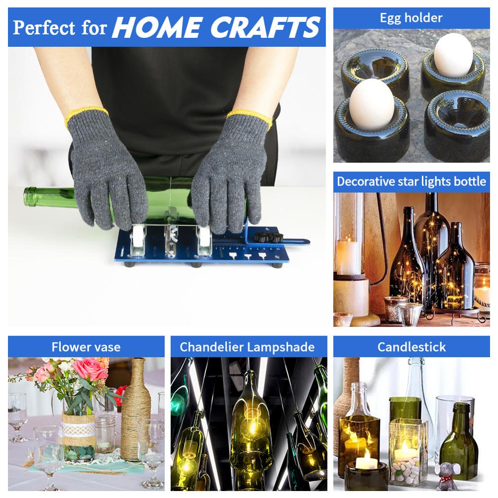 Glass Bottle Cutter Tool Roller Glass Cutter Square Round Wine Beer Glass Sculptures Cutter Machine Glass Cutting Bottles Holder