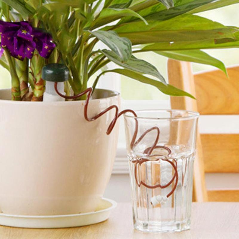 8 st självvattnande auto växt vattendropp bevattning vattning system automatisk inomhus växt bevattning enhet för krukväxt