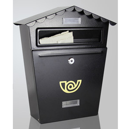 Small House Mailbox Simple Post Box for Letter Small Newspaper Card Storage Box With Lock