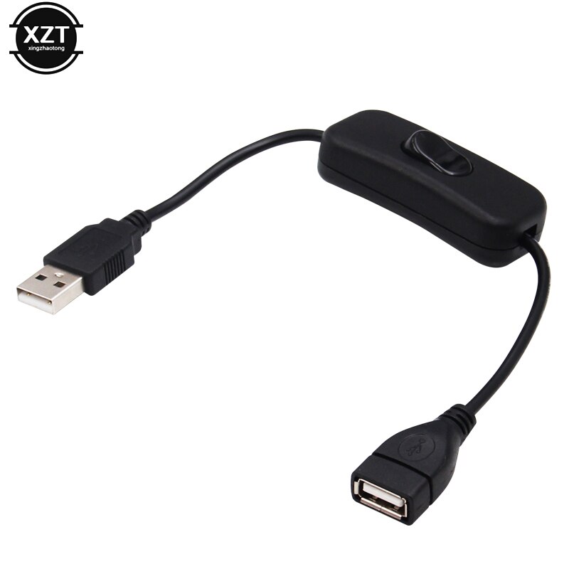 Câble USB avec interrupteur ON/OFF pour lampe et ventilateur, alimentation, 28 cm, durable, offre spéciale,
