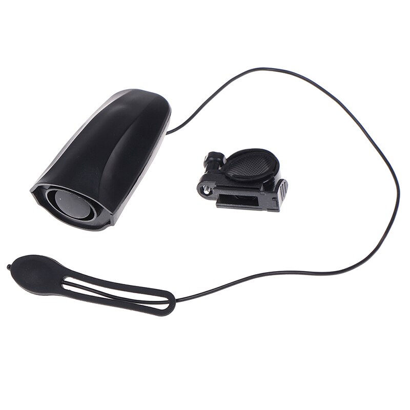 Fietsbel met hoog decibel, fietsstuurbel, elektrische bisiklethoorn, sirene, alarm, rijveiligheid, zwart