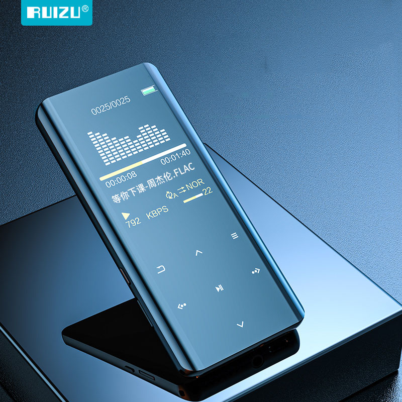 32Gb MP3 Speler Met Bluetooth 5.0, 2.4 "Gebogen Scherm Muziek Speler Met Speaker Hifi Lossless Sound Met Fm Radio, Voice Record