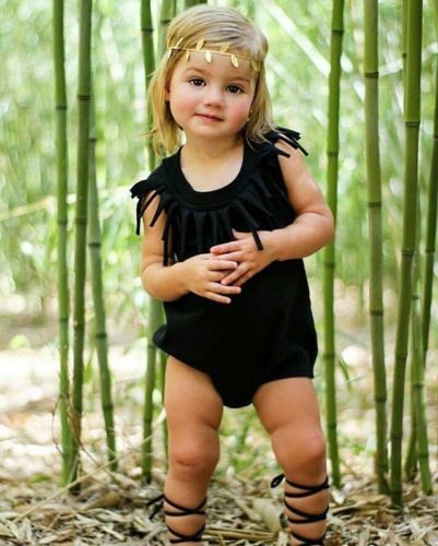 Babymeisjes jongen schattige peuter zwart/groene kleding jumpsuit bodysuit outfits