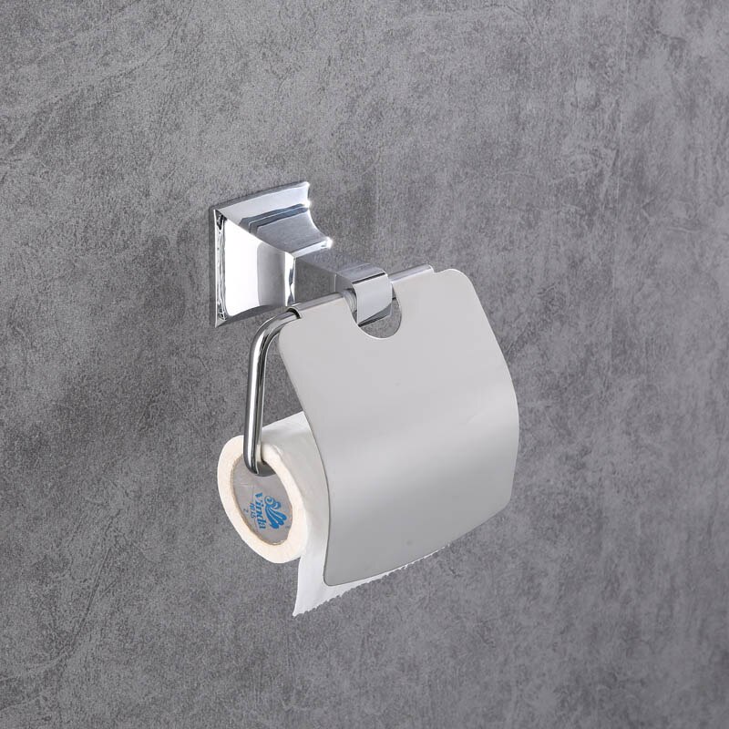 Aobite krom håndklædestativ kobber håndklædestativ badeværelse rack badeværelse toilet badeværelse hardware vedhæng sæt: Toiletpapirholder