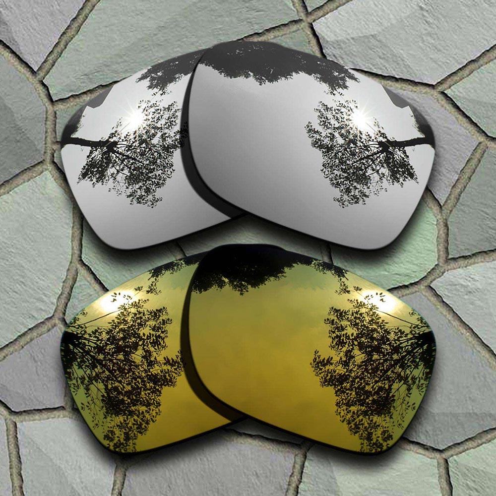 Okulary przeciwsłoneczne spolaryzowane wymienne soczewki do Oakley Jupiter Squared-odmiany: Chrome-Yellow Golden