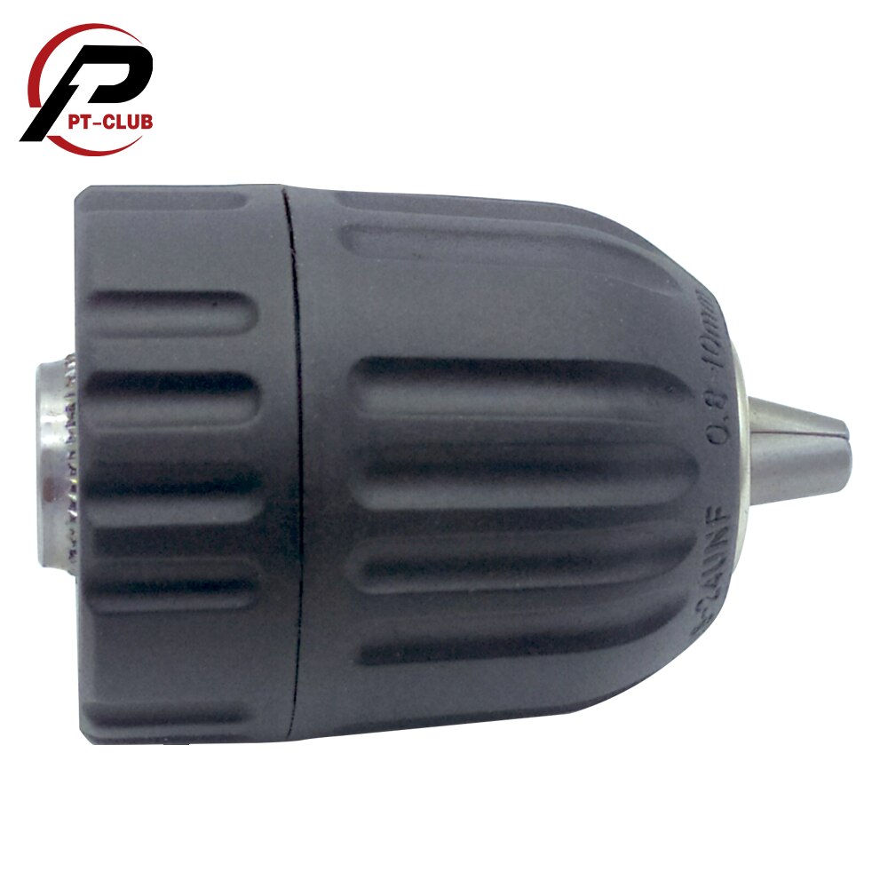 Keyless Drill Chuck 3/8-24UNF 1/2-20UNF Mount 0.8-10mm Self-Tighten Drill Chuck for Multiple Purposes Hand Drill Chuck