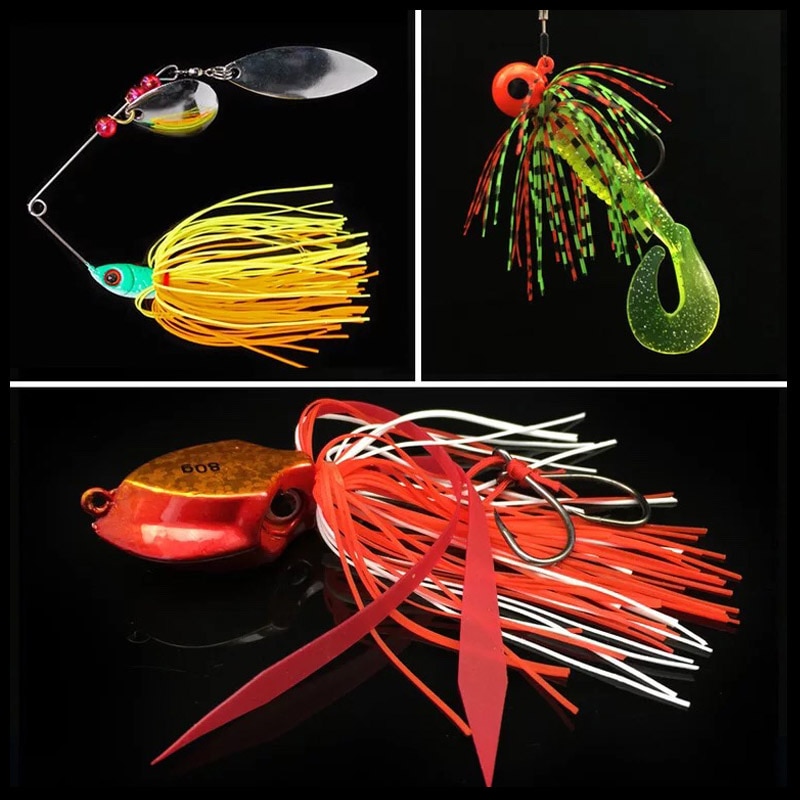 Hot 12 Bundles 13cm Length Fly Tying Rubber Threads Skirts Silicone Straps For Flies Lures Beard