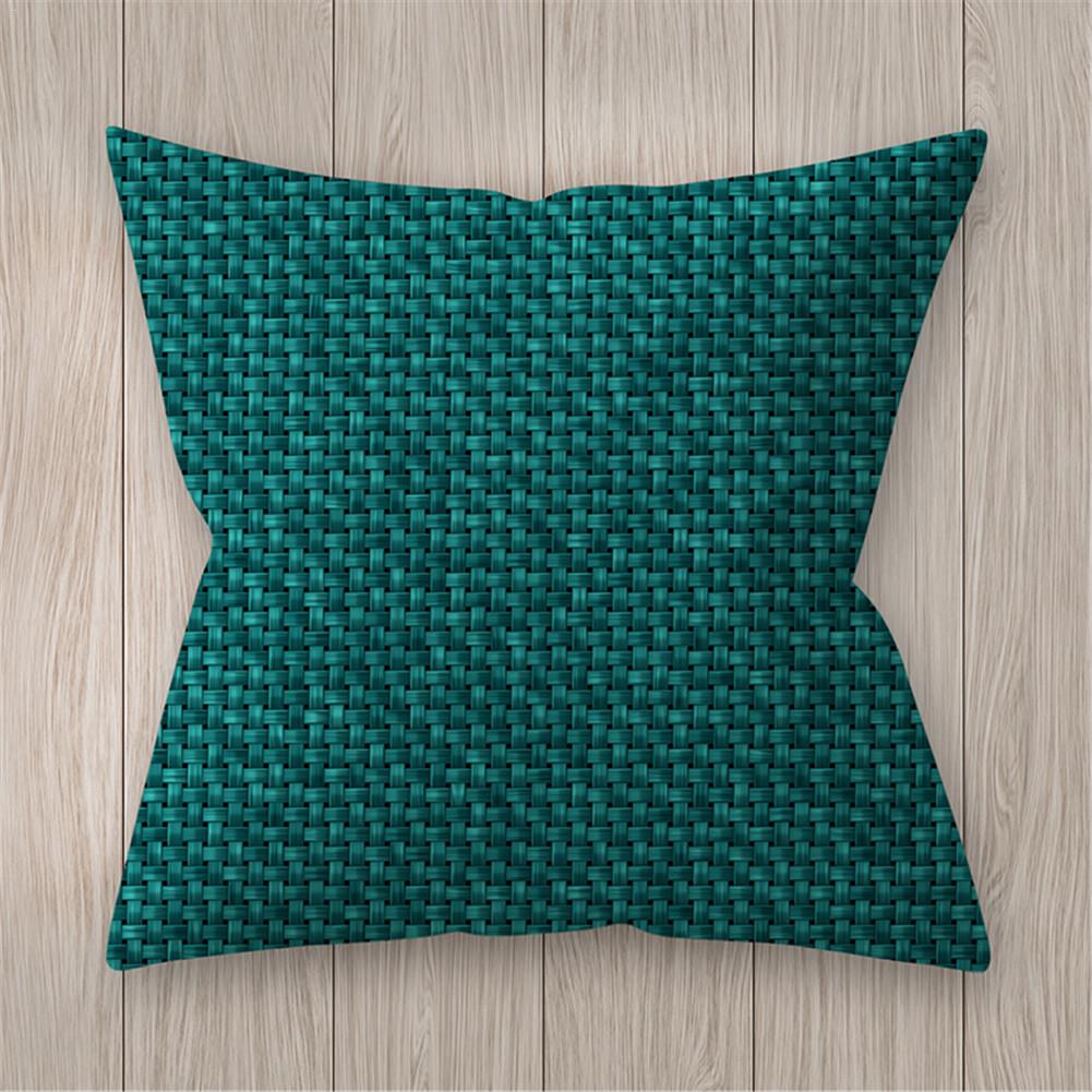 Geometrische Kussensloop 45X45 Teal Blue Kussenhoezen Decoratieve Sierkussen Covers Kussenslopen Voor Sofa Couch Woonkamer # Bw: D