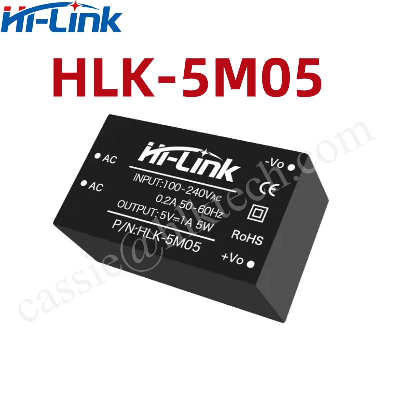 Hlk -5 m 05b 5 m 03 5 m 05 5 m 09 5 m 12 5 m 24 hei- link 110v 220v til 3.3v 5v 9v 12v 24v ce standard acdc-strømomformermodul hlk -5 m 05