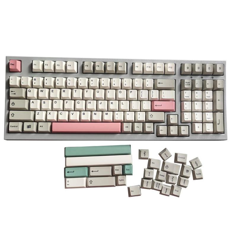 126 keys 9009 keycaps pbt sublimation height mechanical keyboard keycaps for mx switch 61/64/68/87/104/108 6.25 u 6 is k7 h 9: Default Title