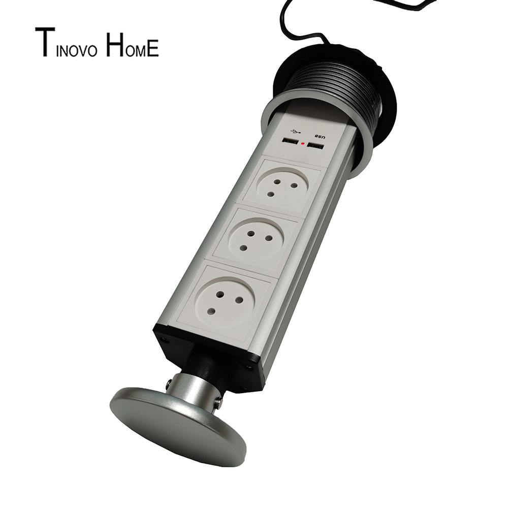 Israel-Steckdose/Zug steckdose/Desktop-Steckdose/Büro-Küchen steckdose/3-Positionen-Steckdose mit USB-Aufladung/