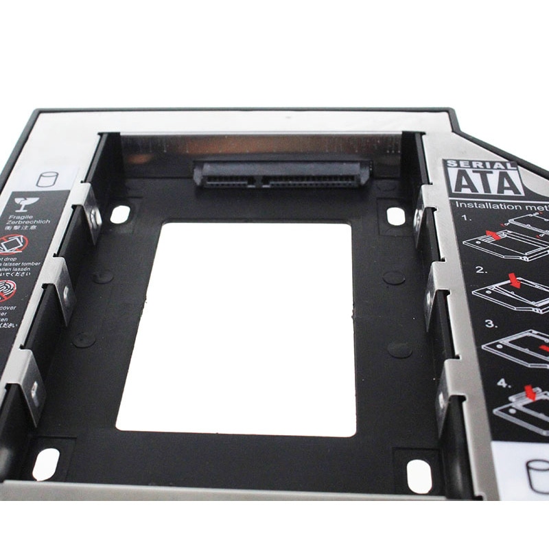 Original 2nd vw HDD Caddy 12.7mm 2.5" SATA 3.0" SSD Case Hard Disk Drive Enclosure +LED Indicator ssd Led Case hd