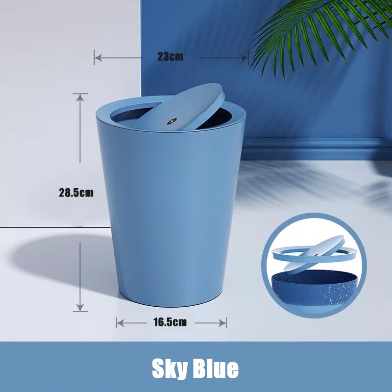 Heimat Küche Reinigung Müll Kasten Mülleimer Büro Lagerung Haushalts Papier Korb Lagerung Eimer Wohnzimmer Küche Mülleimer: Himmel Blau