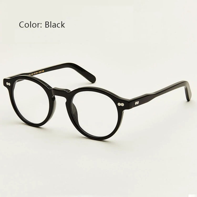 MILTZEN Lemtosh Eyeglasses Frames Women Johnny Depp Optical Glasses Frame Men Luxury Brand Vintage Acetate Computer Goggles: WHITE