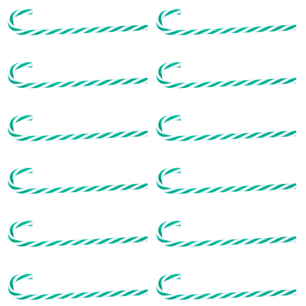 12 stuks decoratieve hangers in de vorm van een zuurstok, hangende kerstboomdecoratie in de vorm van een zuurstok: Stijl 1