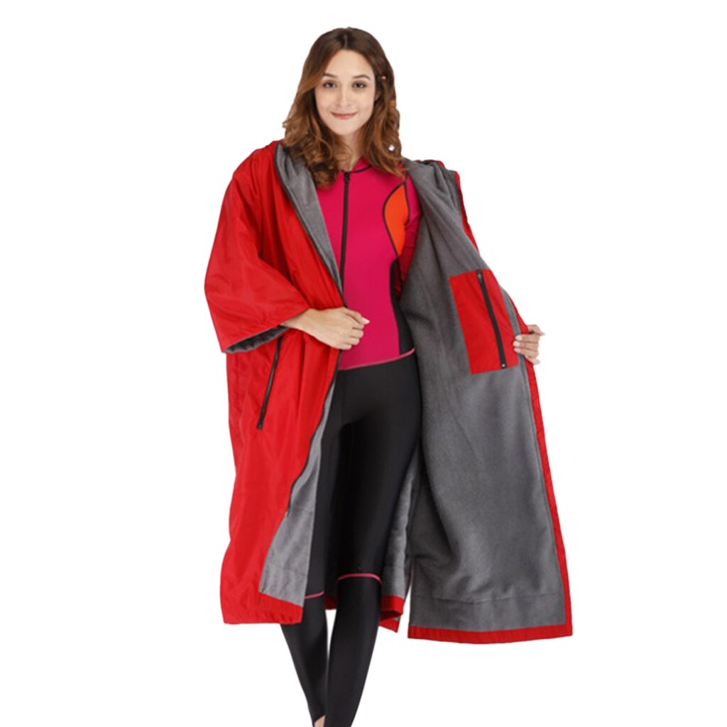 Cortavientos largo para esquí y nieve, chaqueta cálida, Poncho, impermeable
